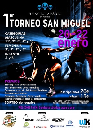 I Torneo San Miguel Fuengirola Pádel Femenino I Torneo San Miguel Fuengirola Pádel Femenino