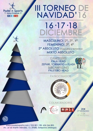 III Torneo de Navidad Padel n Sport Estepona