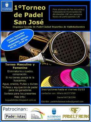 1º Torneo de Padel San José - Femenino Amateur 1º Torneo de Padel San José - Femenino Amateur