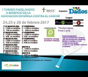 I Torneo de Pádel Dados a favor de la AECC