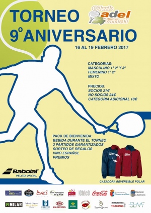 Torneo 9º Aniversario Club de Pádel El Viñar