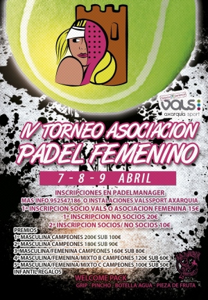 IV Torneo de la Asociación de Pádel Femenino IV Torneo de la Asociación de Pádel Femenino