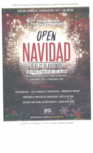 Torneo Navidad Ristorante Milan