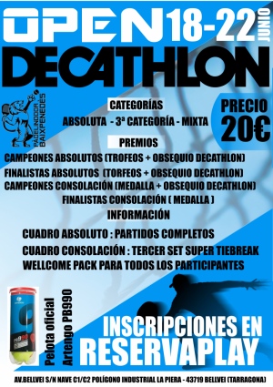 Open Decathlon - Masc ( Absoluta y 3ª) Mixto