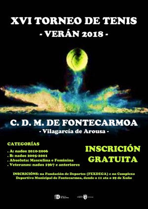 XVI Torneo de tenis veran 2018 - Veteranos ( nacidos 1967 y anteriores )