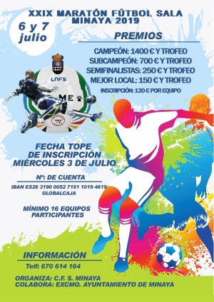 XXIX Maratón Fútbol Sala Minaya 2019